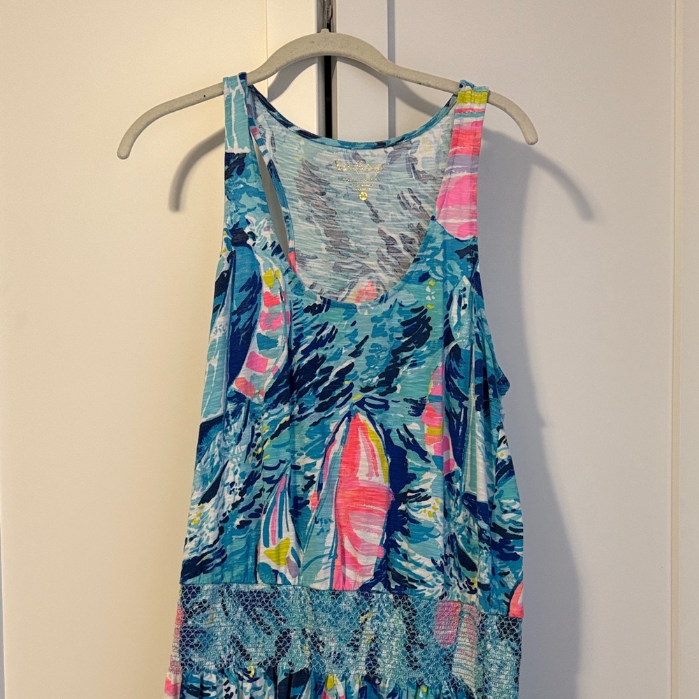 Lilly Pulitzer Blue and Pink Cover Up